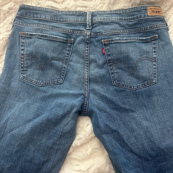Levi's 545 Jeans Womens Size 14 Low Bootcut Dark Wash - Picture 4 of 4